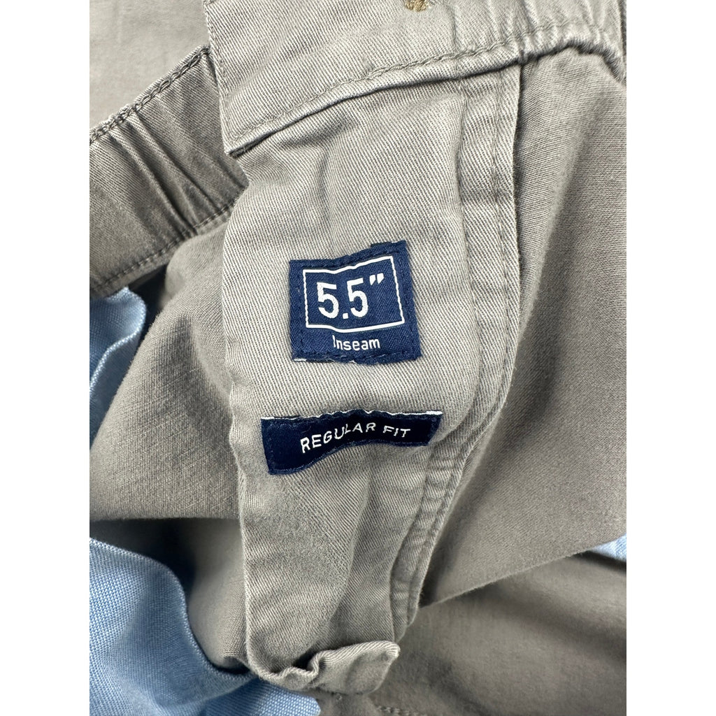 Chubbies 5.5-Inch Elastic Waist Chino Shorts in Gray Khaki — Size XL // Preowned