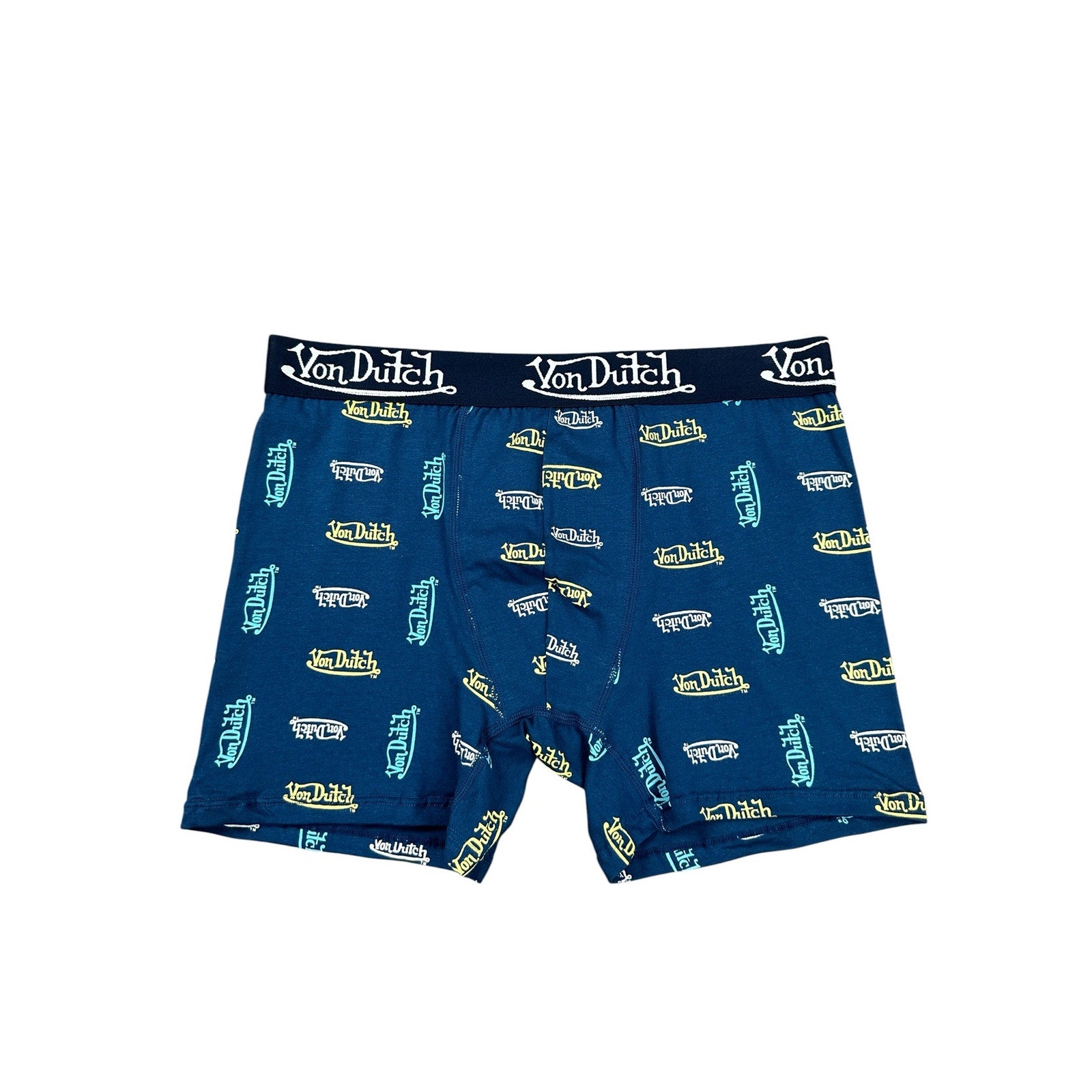 Von Dutch Cotton Stretch Boxer Briefs 4-Pack in Multi Assortment — Size Large