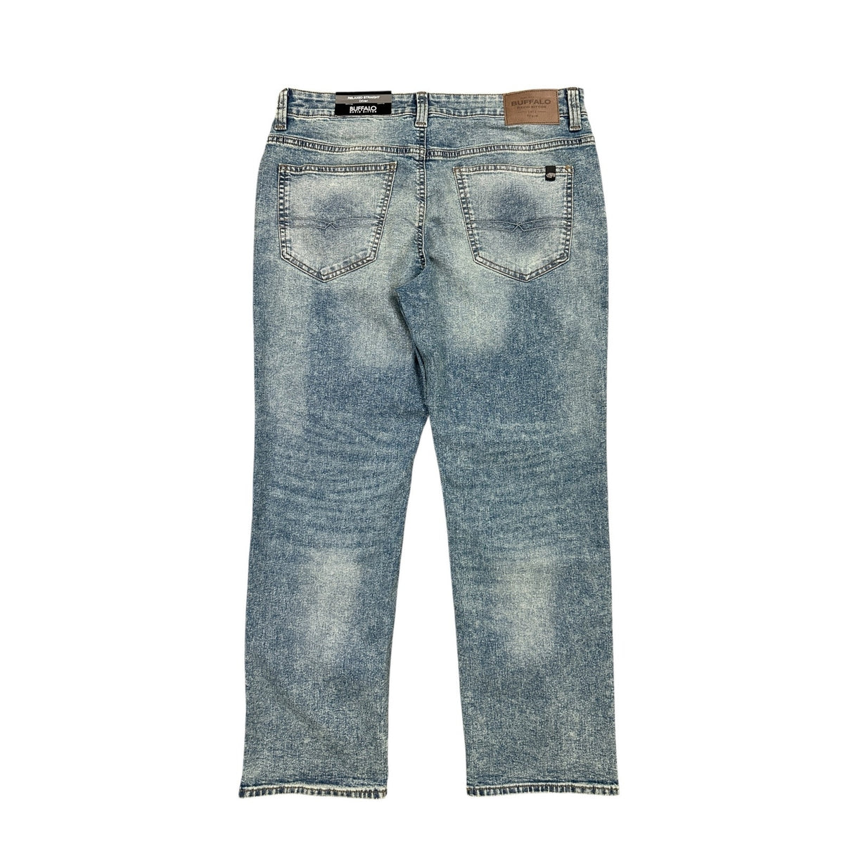 Buffalo David Bitton Relaxed Straight Driven Vintage Indigo Wash Jeans — Size 33x30