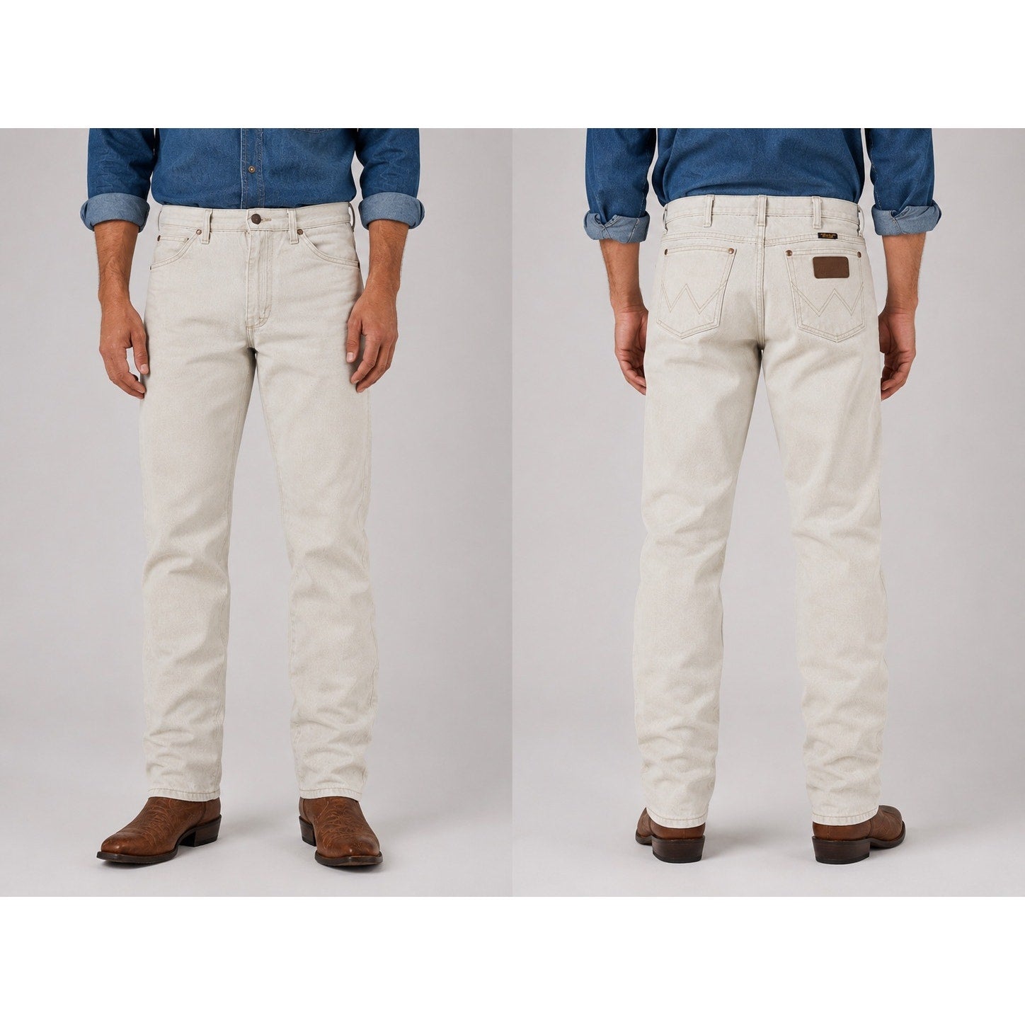 Wrangler Cowboy Cut Slim Fit Jean in Tan — Size 32x34 // Preowned