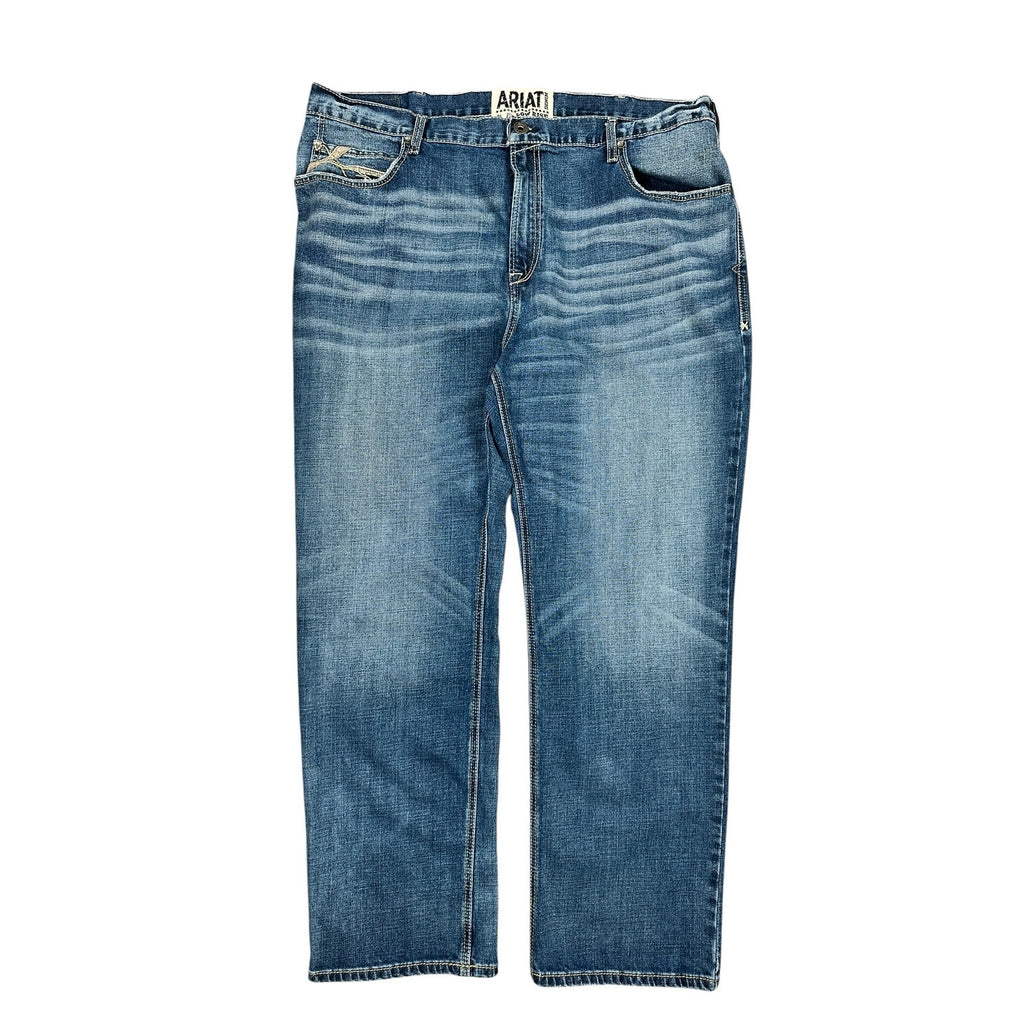 Ariat Ledge M4 Low Rise Bootcut Jeans in Blue — Size 44x32 // Preowned