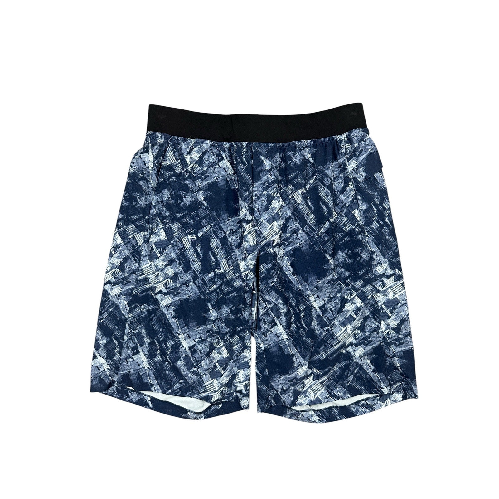 Lululemon City Downtown Print 11" Core Shorts in Navy, White, Black — Size Large // Preowned