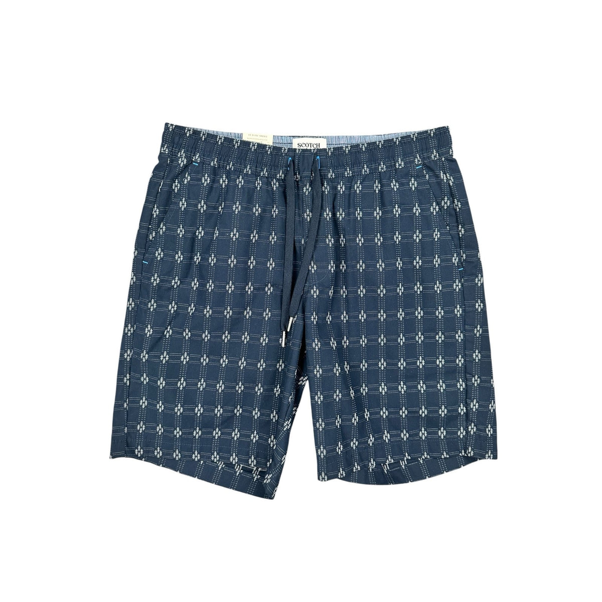 Scotch & Soda Regular Fit Elastic Sky Captain Shorts — Size Small