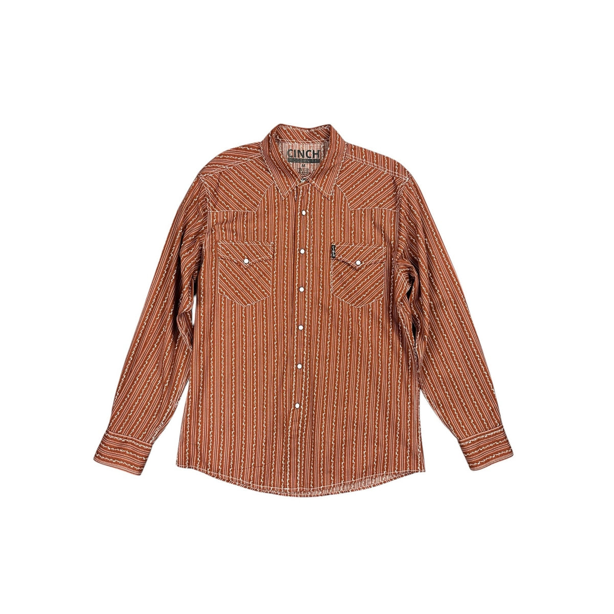 Cinch Modern Fit Western Long Sleeve Pearl Snap Shirt — Size Medium // Preowned