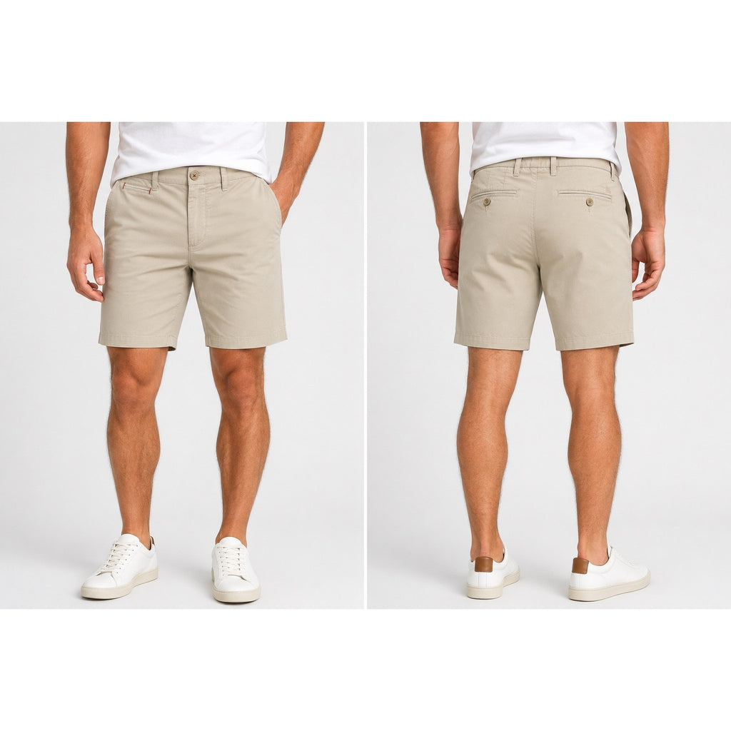 UNTUCKit St. Vincent 9-Inch Chino Shorts in Tan — Size 36 // Preowned