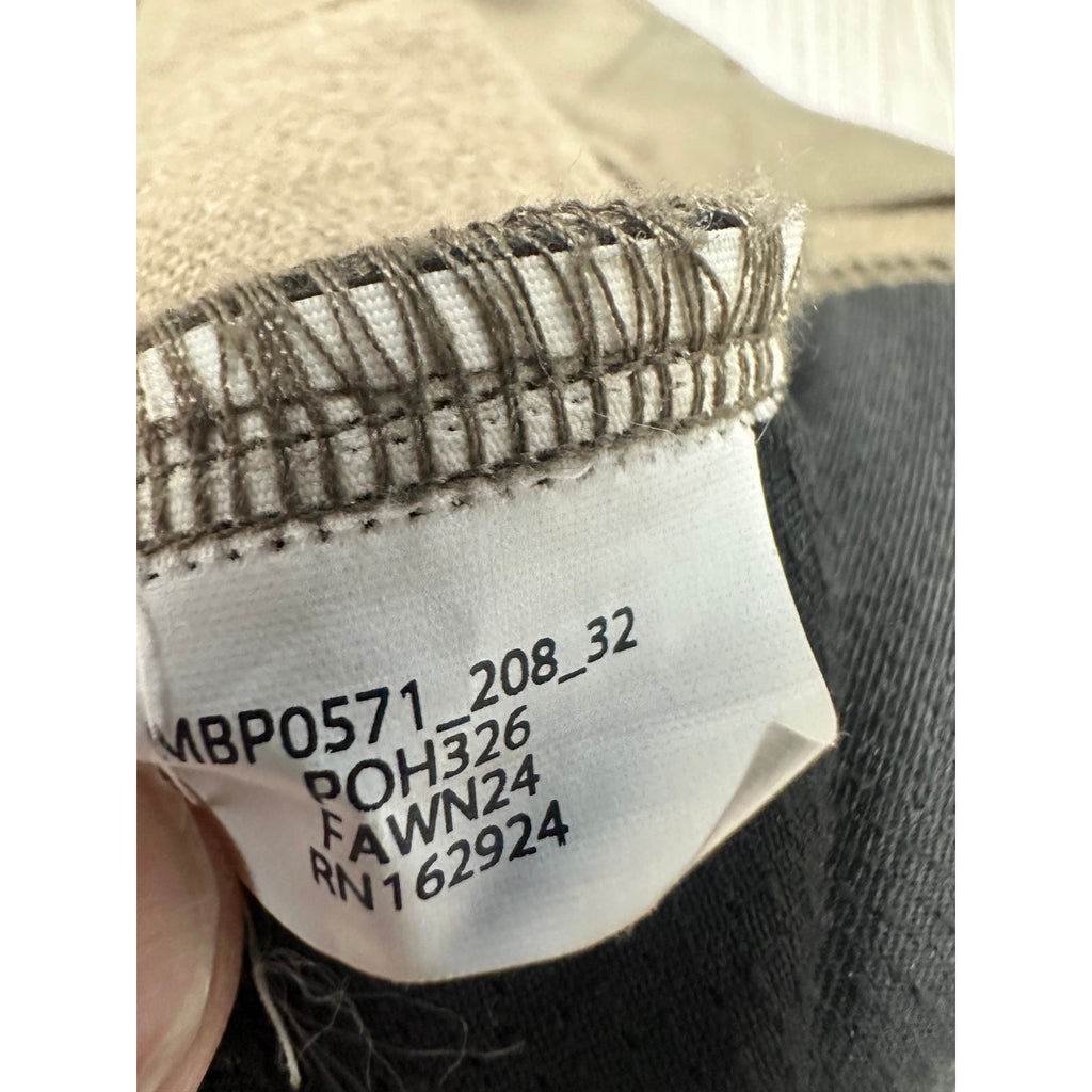 BYLT Coastal Straight Stretch Performance Trouser Pants in Dark Taupe — Size 32 // Preowned