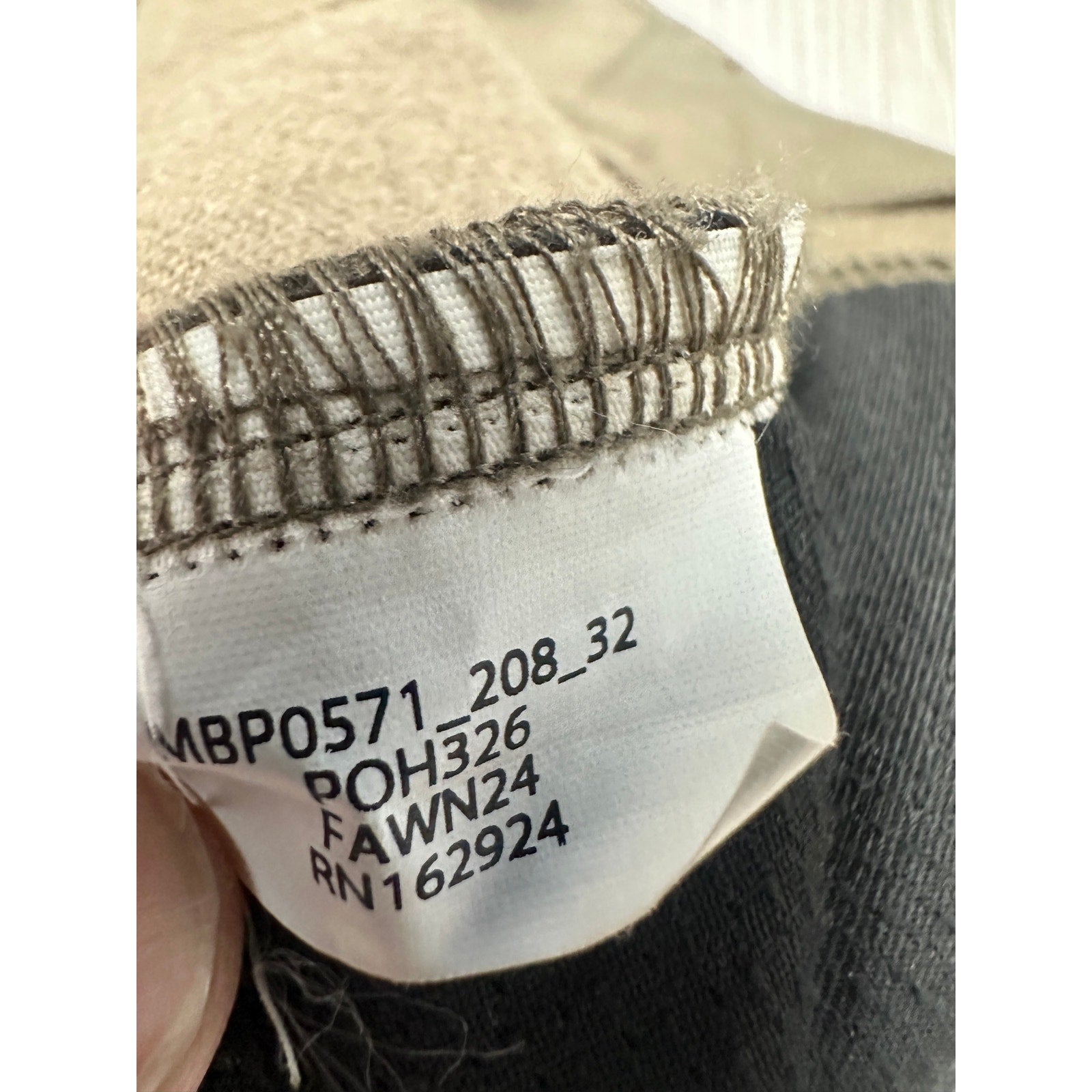 BYLT Coastal Straight Stretch Performance Trouser Pants in Dark Taupe — Size 32 // Preowned