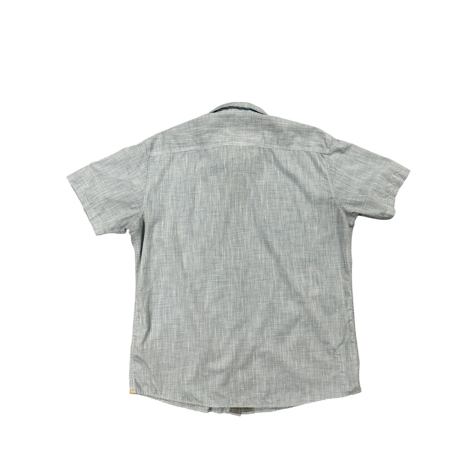 Kuhl Karib Short Sleeve Button Down in Blue Gray and White — Size XL // Preowned