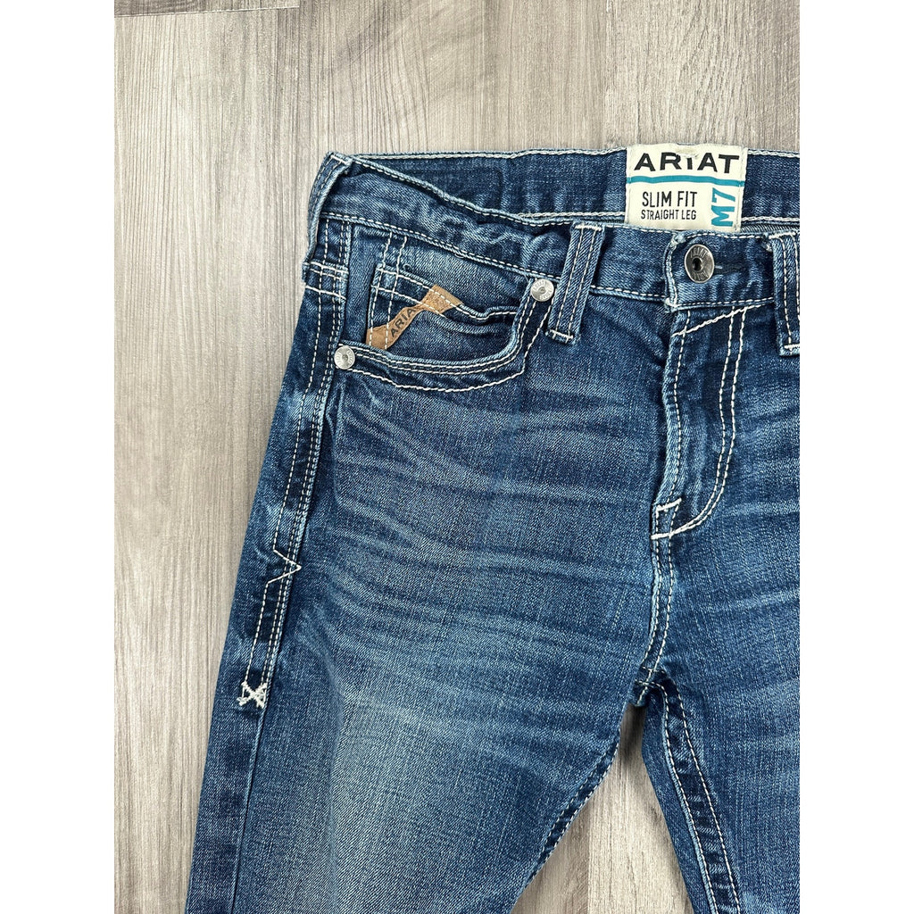 Ariat M7 Rocker Stretch Coltrane Stackable Straight Leg Jean in Silverton — 30x34 // Preowned