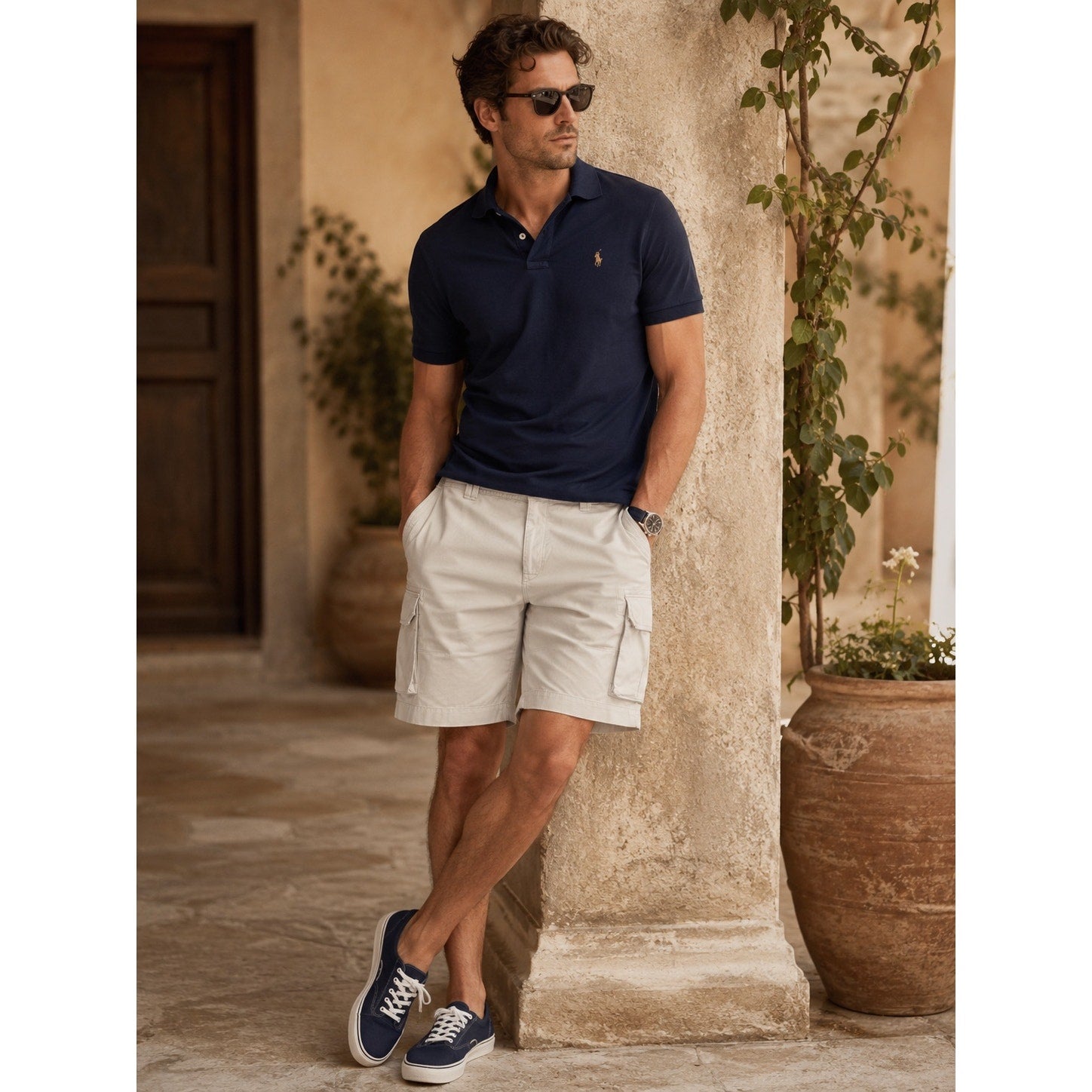 Polo Ralph Lauren Classic Chino Cargo Short in Beige — Size 52B