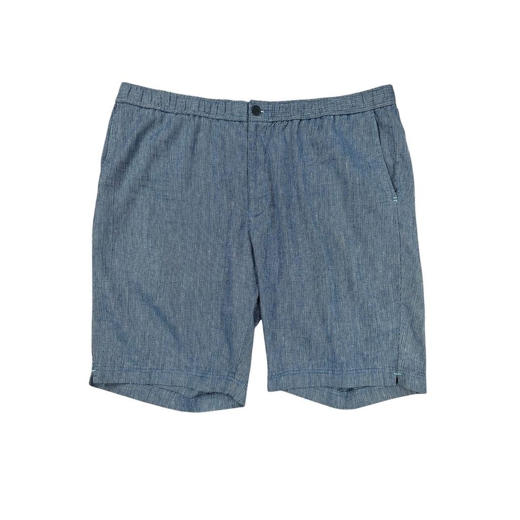 Tommy Bahama Coastline Linen Cotton Elastic Waist Shorts in Coastline Blue — Size 2XLT