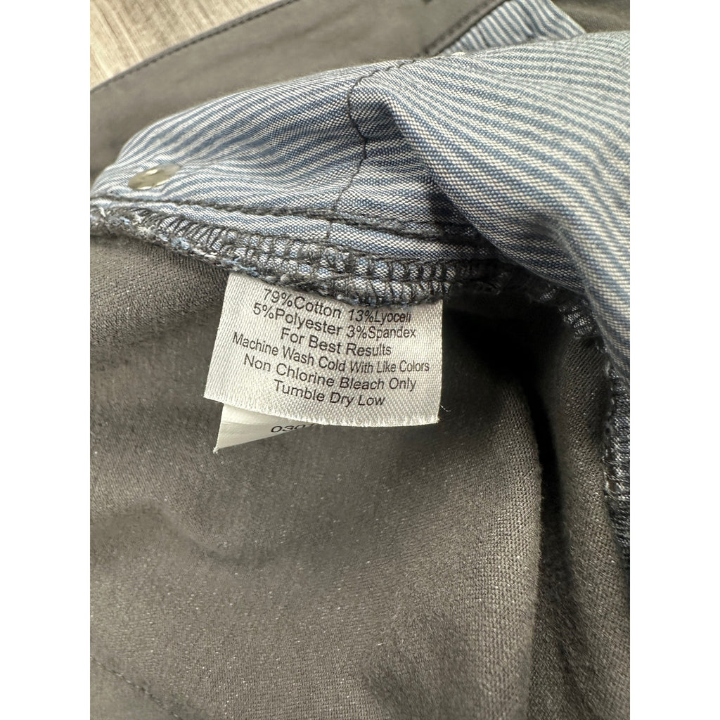 Peter Millar Signature Sateen Classic Fit 5 Pocket Pants in Gray — Size 44x30 // Preowned