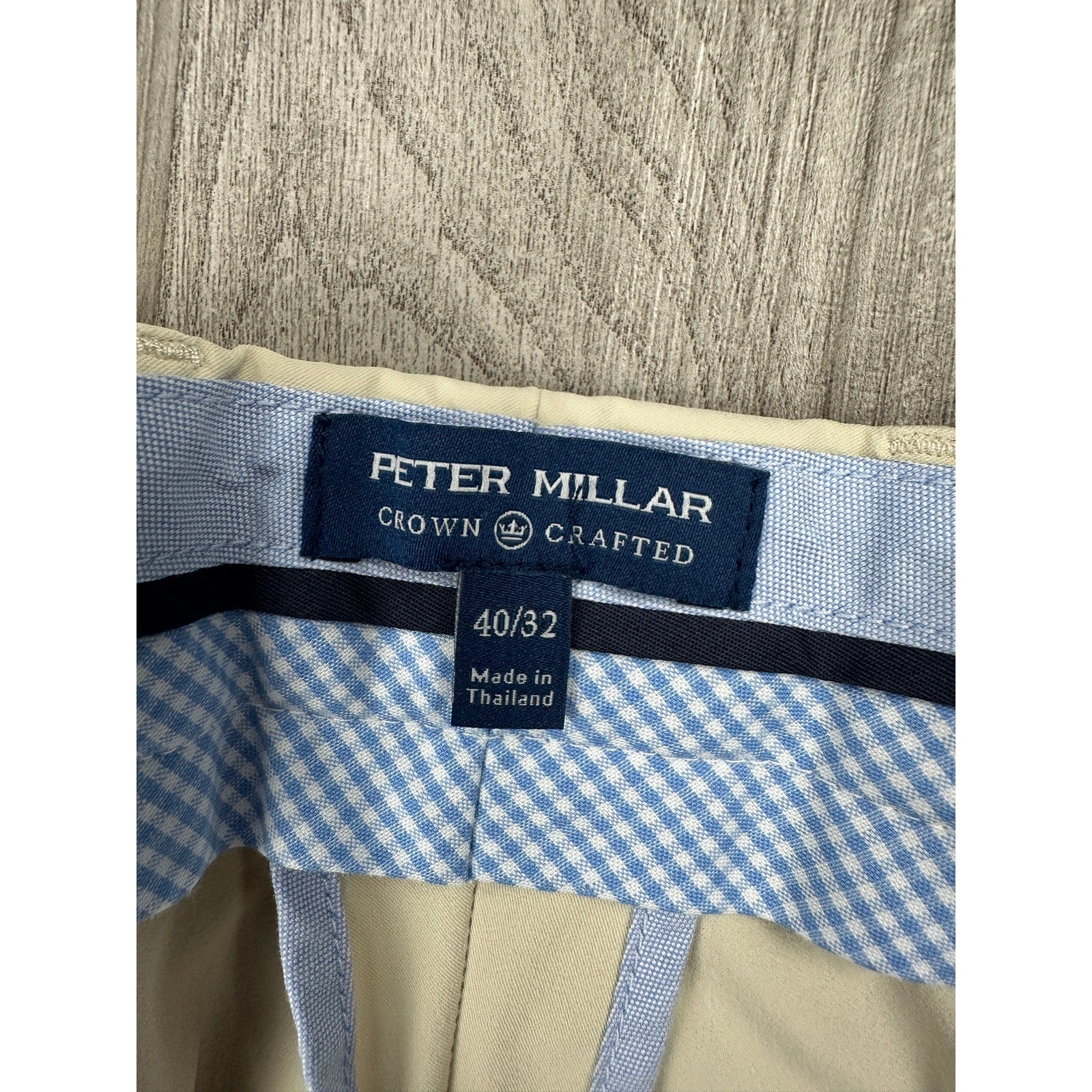 Peter Millar Crown Crafter Nylon Stretch Lunar Golf Pants in Cream — Size 40 // Preowned