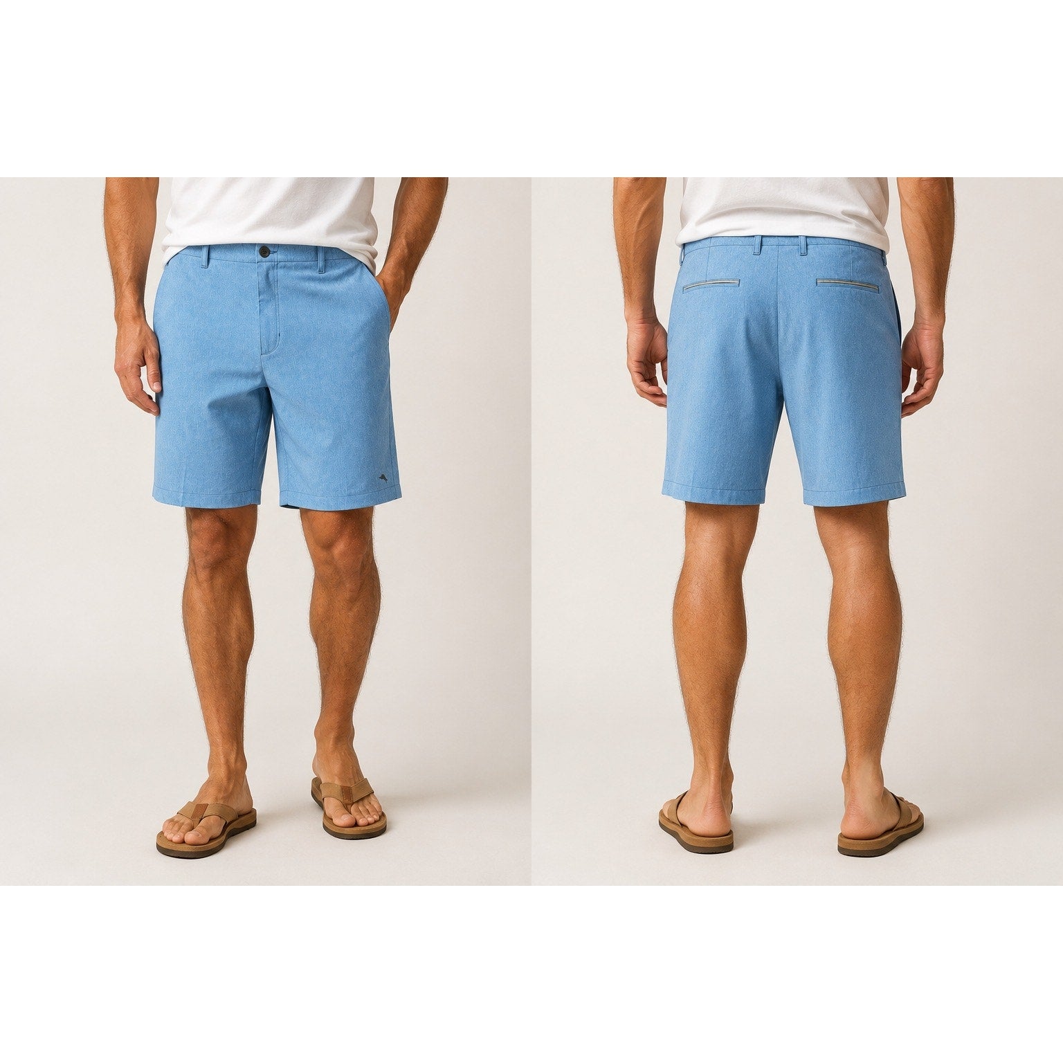 Tommy Bahama Boracay Shore Performance Shorts in Heather Blue — Size 40 // Preowned