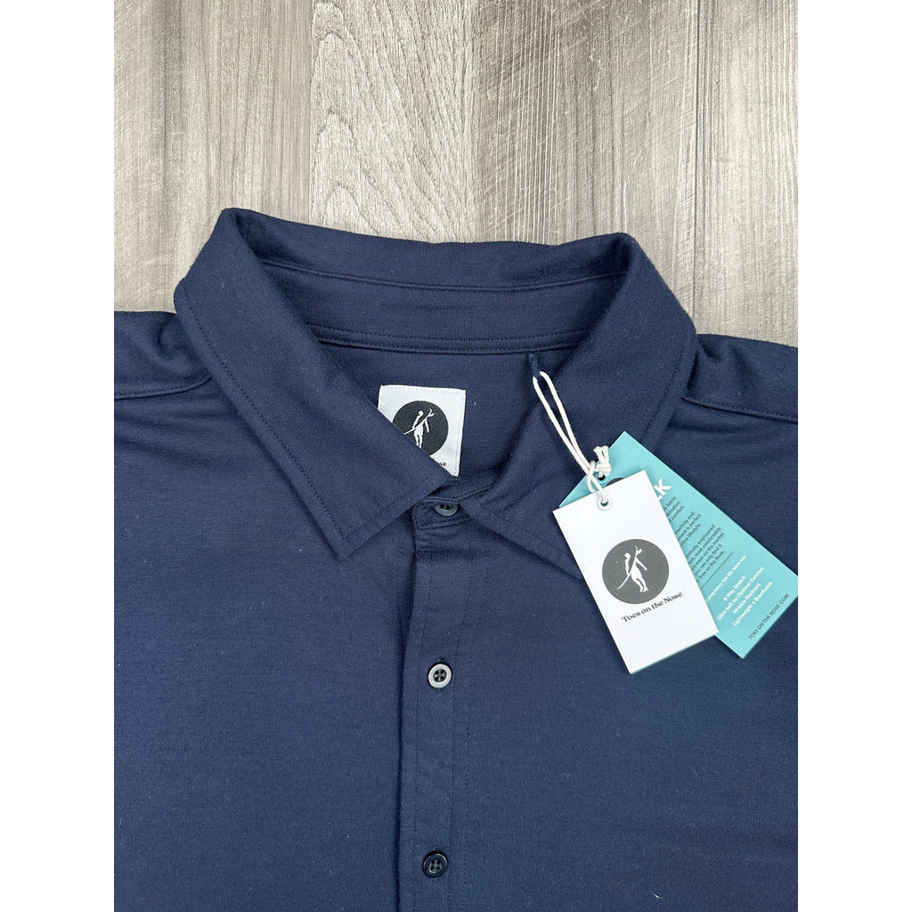 Toes on the Nose Sea Silk Port Long Sleeve Button Down Shirt — Size XL