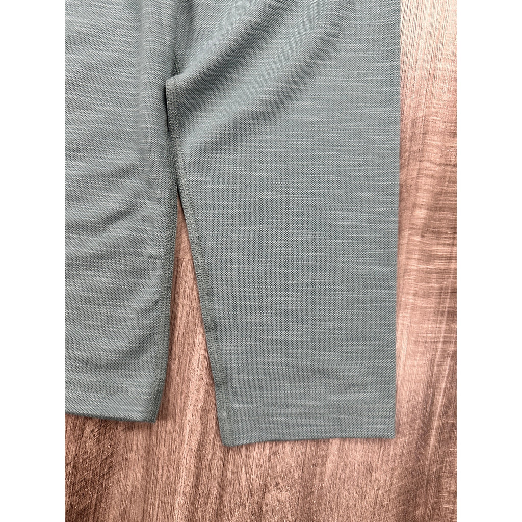 Marine Layer Midweight Crew Long Sleeve The Air Tee in North Atlantic Green — Size Larger (L/XL)