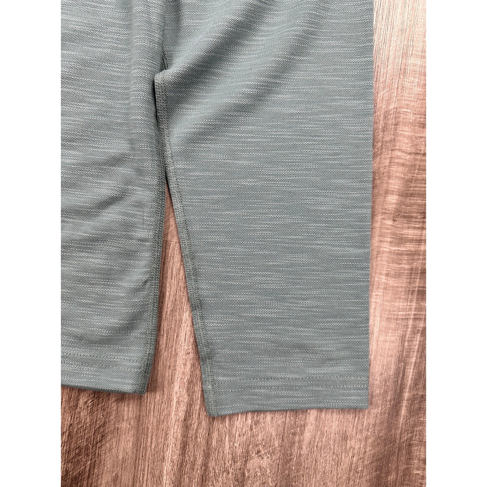 Marine Layer Midweight Crew Long Sleeve The Air Tee in North Atlantic Green — Size Larger (L/XL)