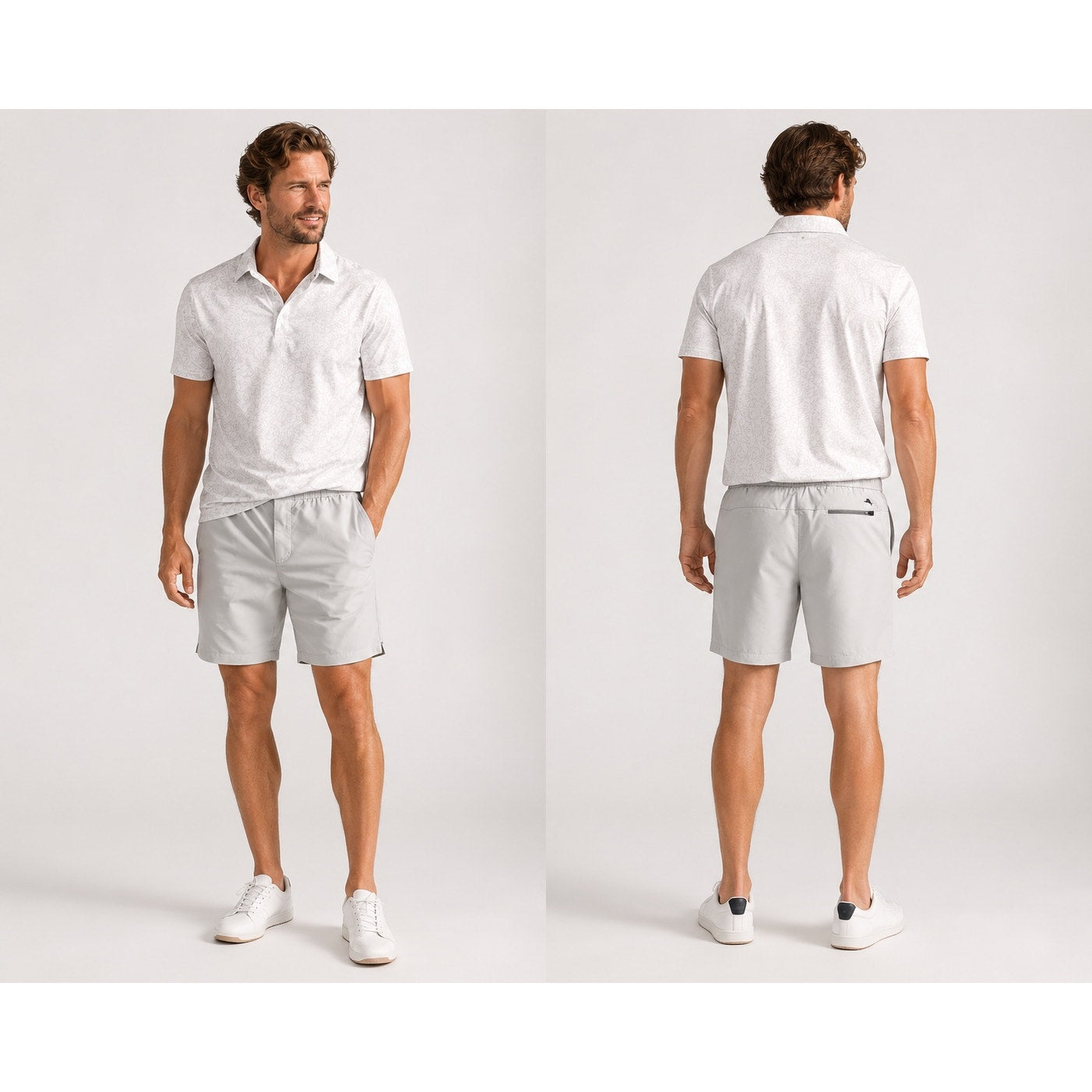 Tommy Bahama Chip Shot Pull On Performance Shorts in Gray — Size 2XLB // Preowned