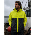 Grundens Trident Ripstop Hooded Jacket in High Visibility Yellow — Size 2XL