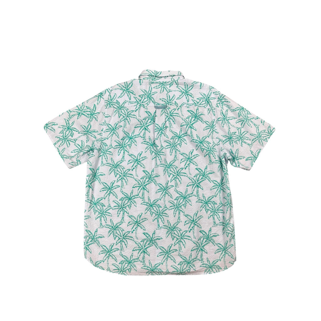 Tommy Bahama Nova Wave Royal Palmetto Short Sleeve Shirt in Dew Drop Green — Size Large
