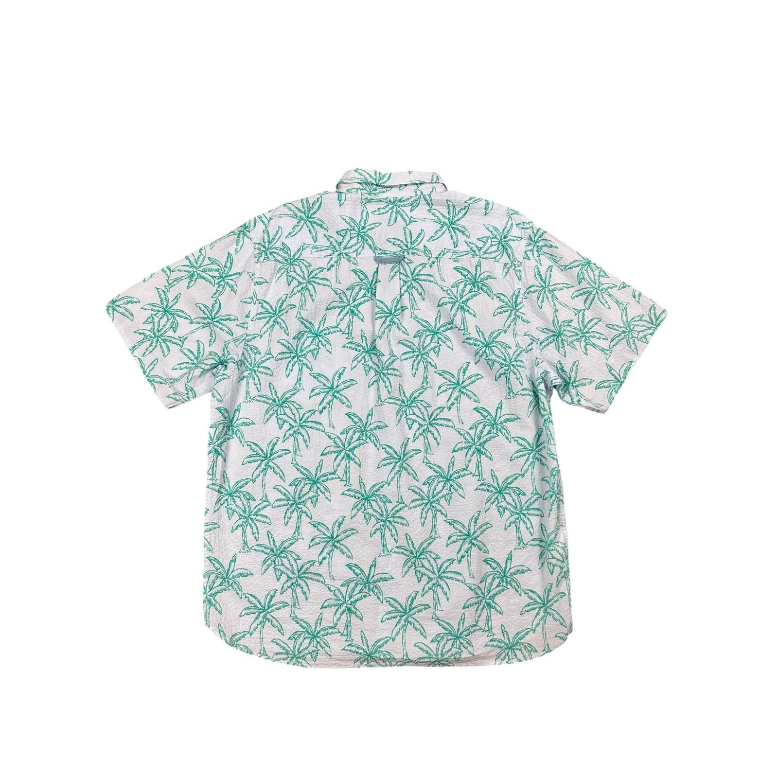 Tommy Bahama Nova Wave Royal Palmetto Short Sleeve Shirt in Dew Drop Green — Size Large