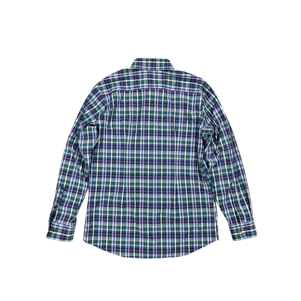 Mizzen+Main Leeward Collection Performance Plaid Trim Fit Long Sleeve Shirt — Size XL // Preowned