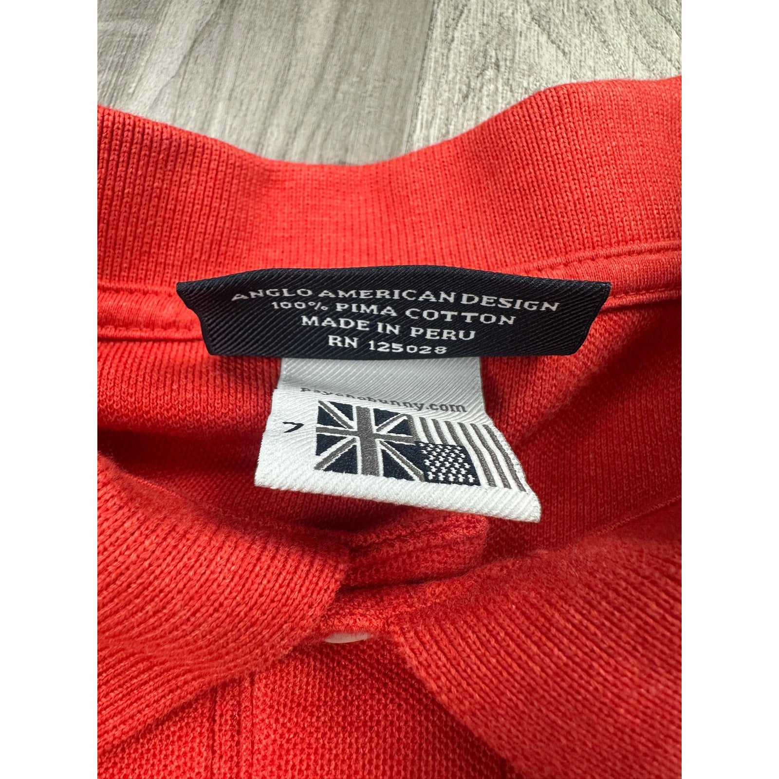 Psycho Bunny Classic Pique Polo in Red — Size 7 (US XL) // Preowned