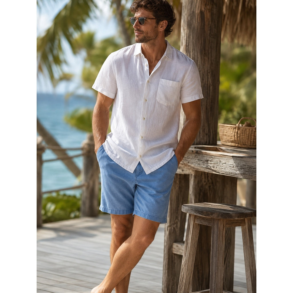 Tommy Bahama Boracay Chino Shorts in Blue — Size 42 // Preowned