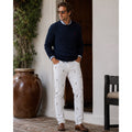 Polo Ralph Lauren All Over Pony Print The Sullivan Slim Jeans in White — Size 30x30
