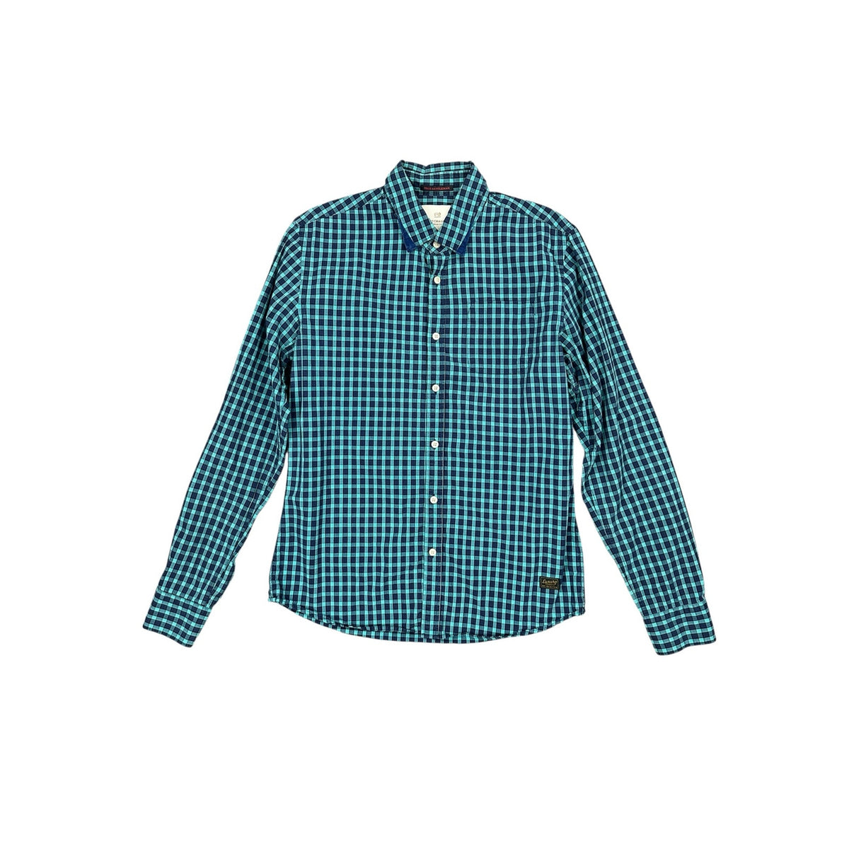 Scotch & Soda True Gentleman Plaid Long Sleeve Button Down Shirt — Size Large // Preowned