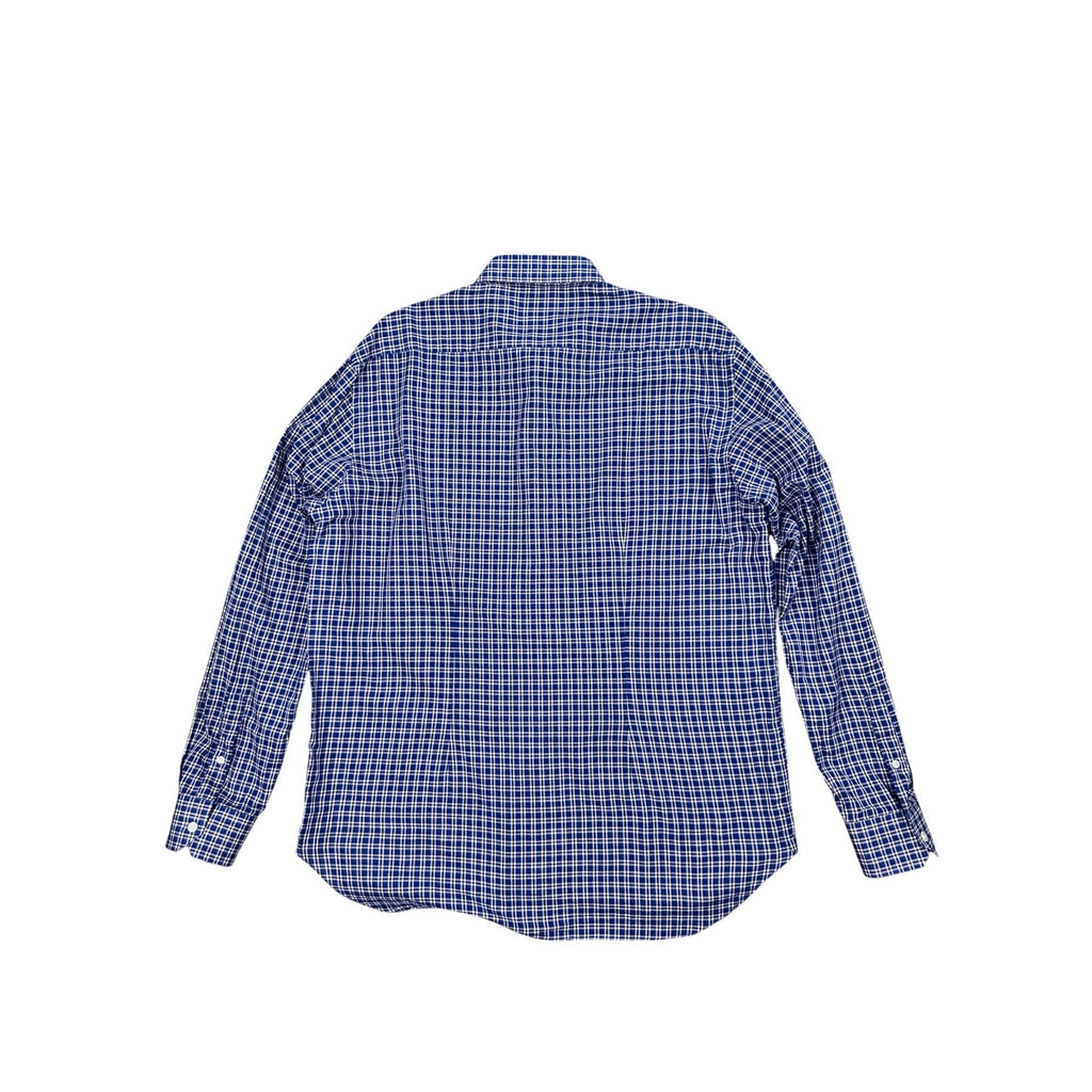 Culturata Made in Italy Tailored Fit Plaid Long Sleeve Button Down Shirt — Size XL (44/17.5) // Preowned