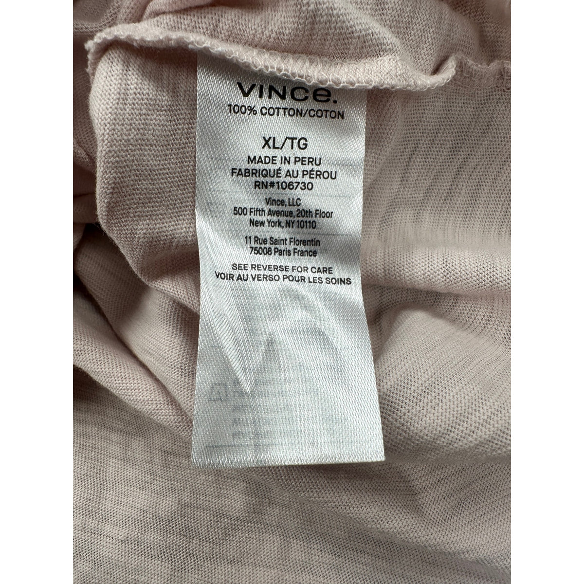 Vince Slub Pullover Hoodie — Size XL