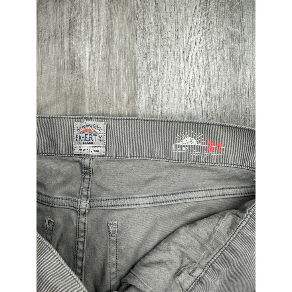 Faherty Comfort Twill 5 Pocket Pants in Rugged Gray — Size 31 // Preowned