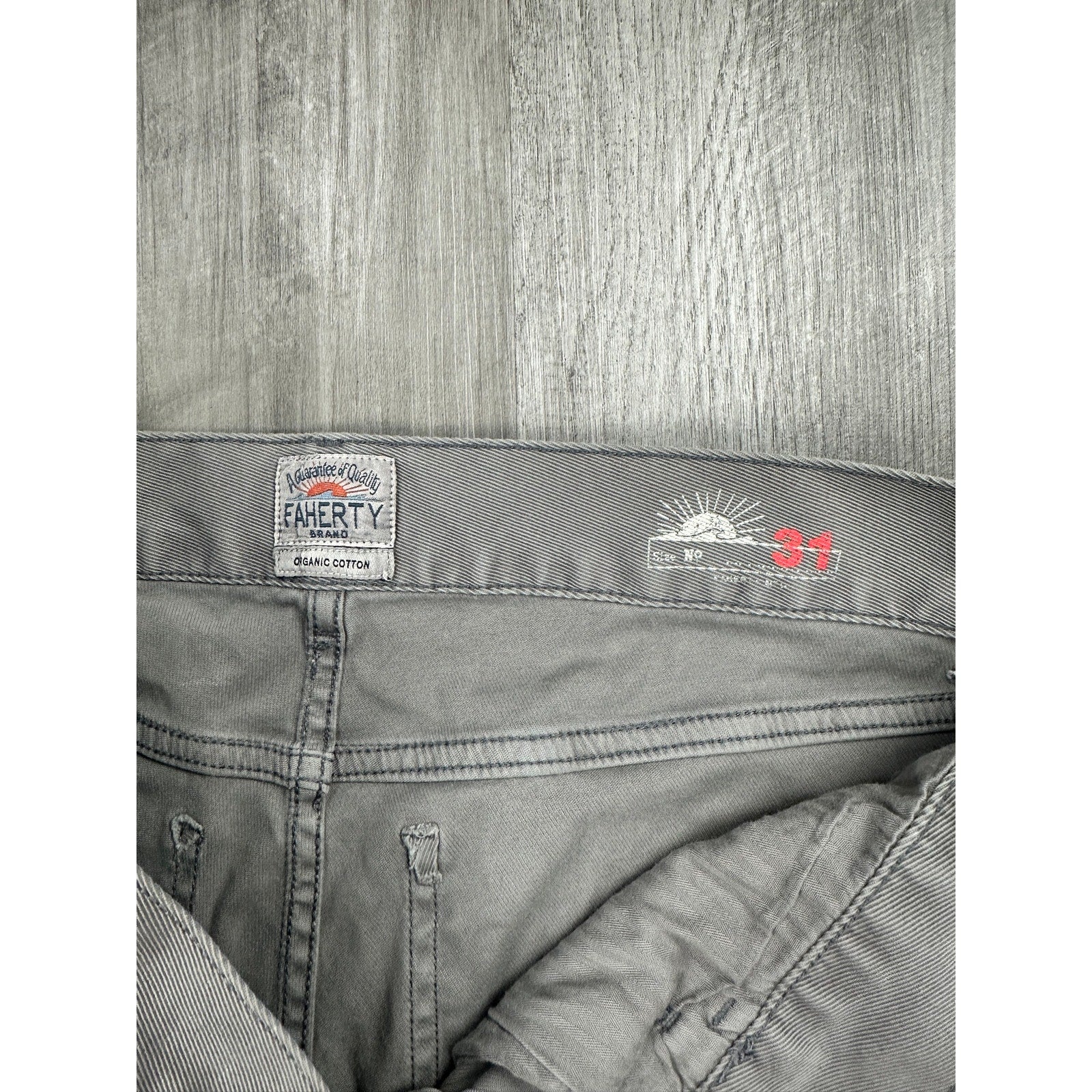 Faherty Comfort Twill 5 Pocket Pants in Rugged Gray — Size 31 // Preowned