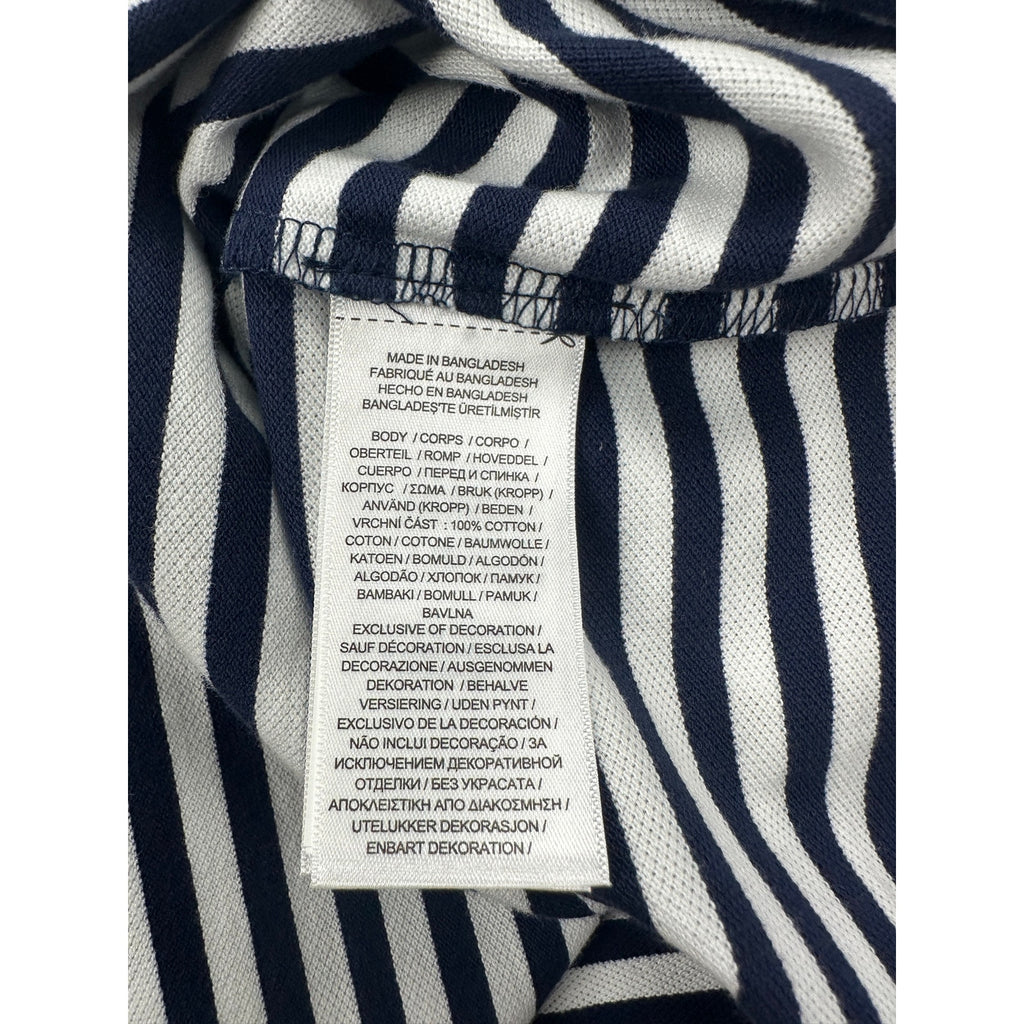 Polo Ralph Lauren Classic Fit Striped Mesh Polo Navy White — 5XB