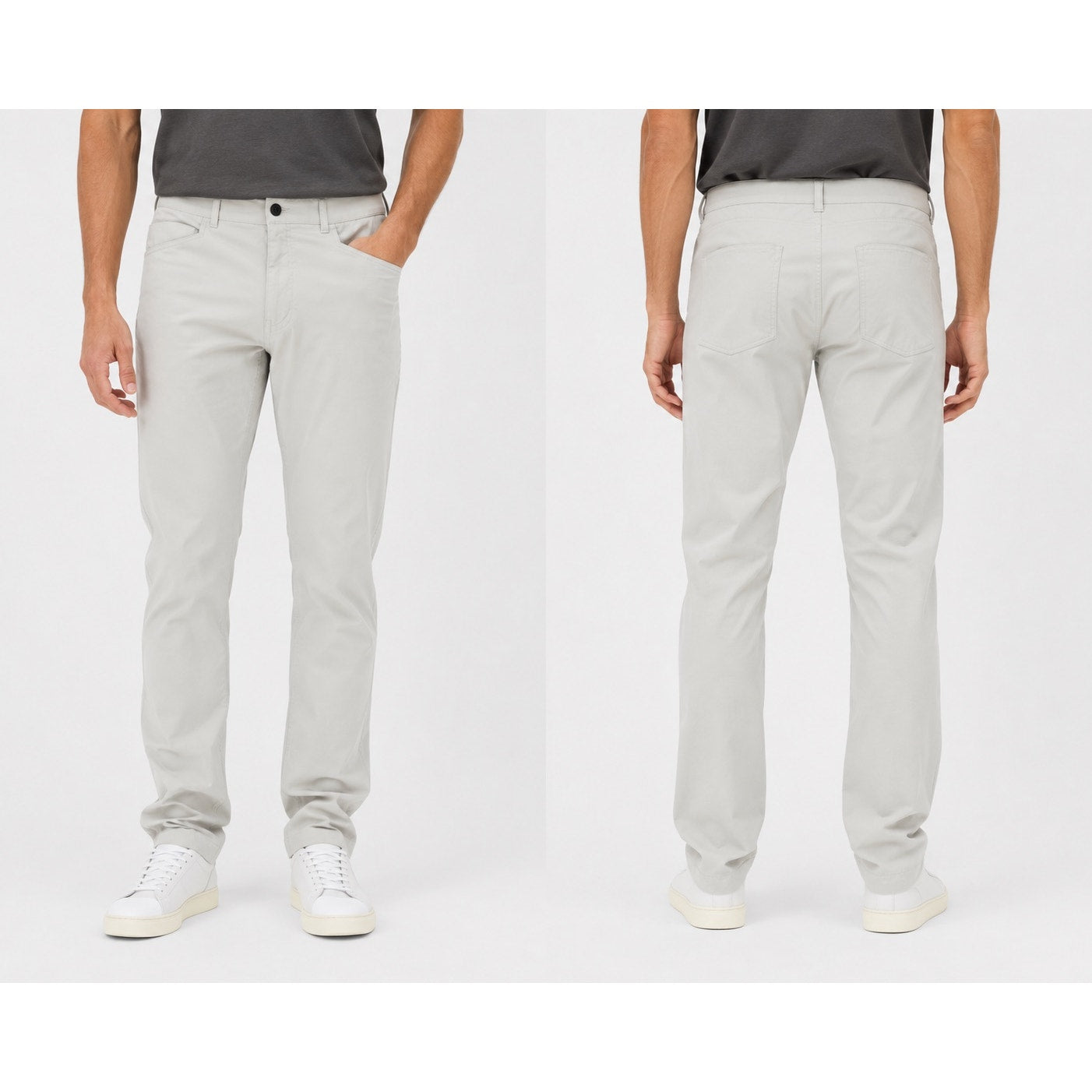 Western Rise Evolution Slim 2 Way Stretch Pants in Khaki — Size 38 // Preowned