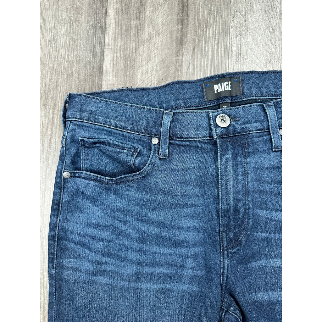 Paige Federal Slim Straight Jeans in Doncaster Blue — Size 33 // Preowned