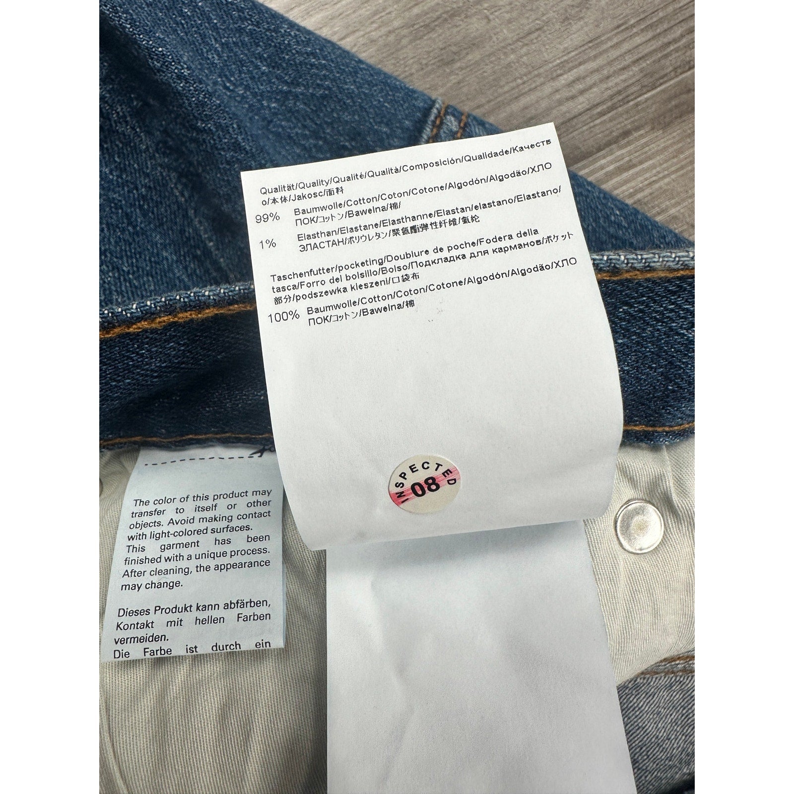 HUGO Ash Slim Fit Jeans in Blue — Size 32x32