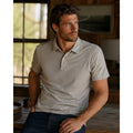 Buck Mason Sueded Cotton Jersey Polo in Warm Taupe — Size Medium // Preowned