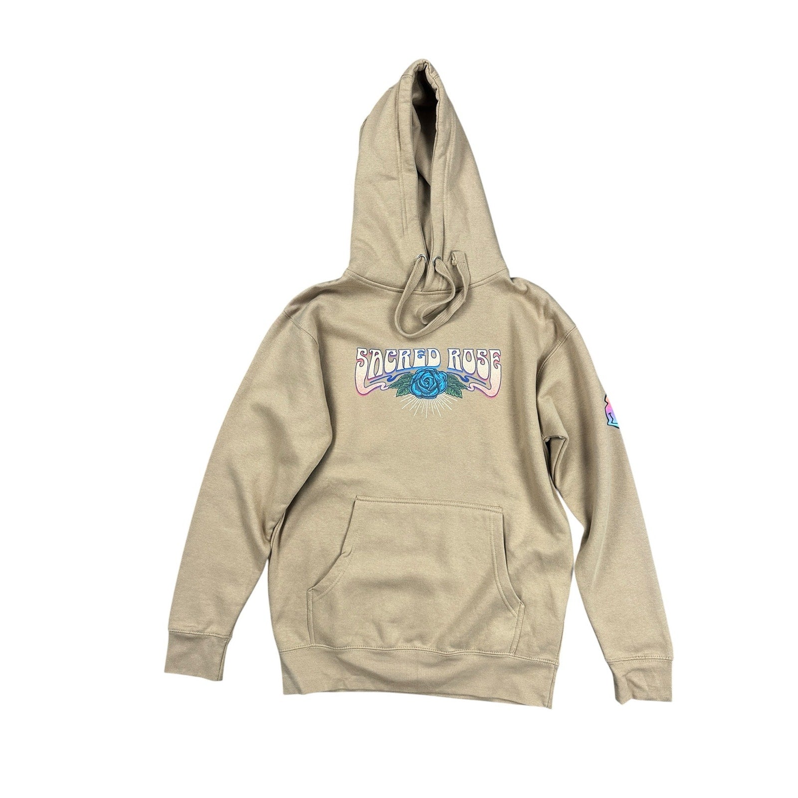 Section 119 x Sacred Rose Grateful Dead Pullover Hoodie in Tan — Size Medium