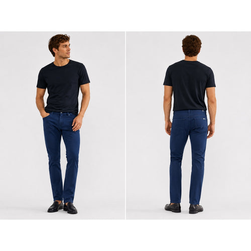 7 For All Mankind Slimmy Stretch Jean in Navy Blue — Size 36 // Preowned