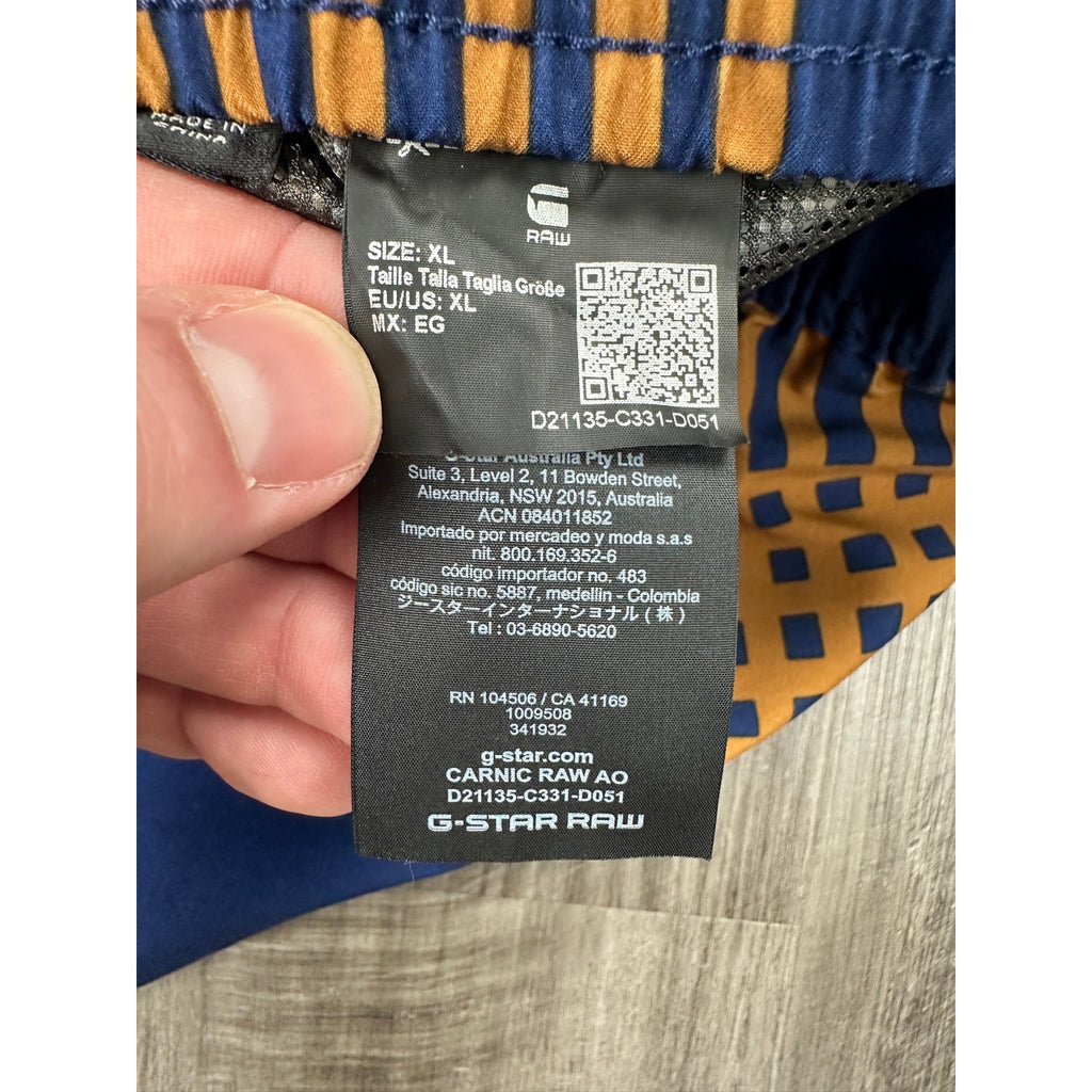 G-Star Raw Carnic Raw All Over Print Swim Trunks — Size XL // Preowned