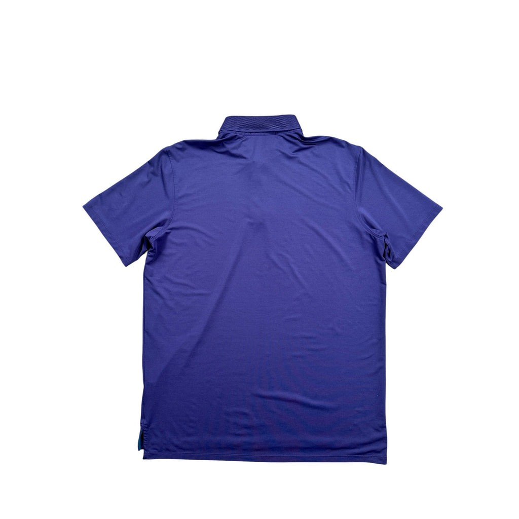Greyson Performance Golf Polo with Knit Collar in Purple — Size Large // Preowned