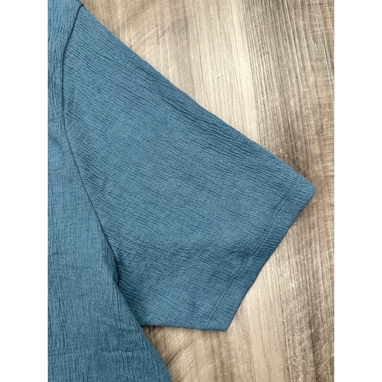 Robert Barakett Basil Road Short Sleeve Open Collar Polo in Ocean View — Size 2XL