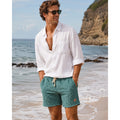 Marine Layer Towel Terry 6" Shorts in North Atlantic Green — Size Large