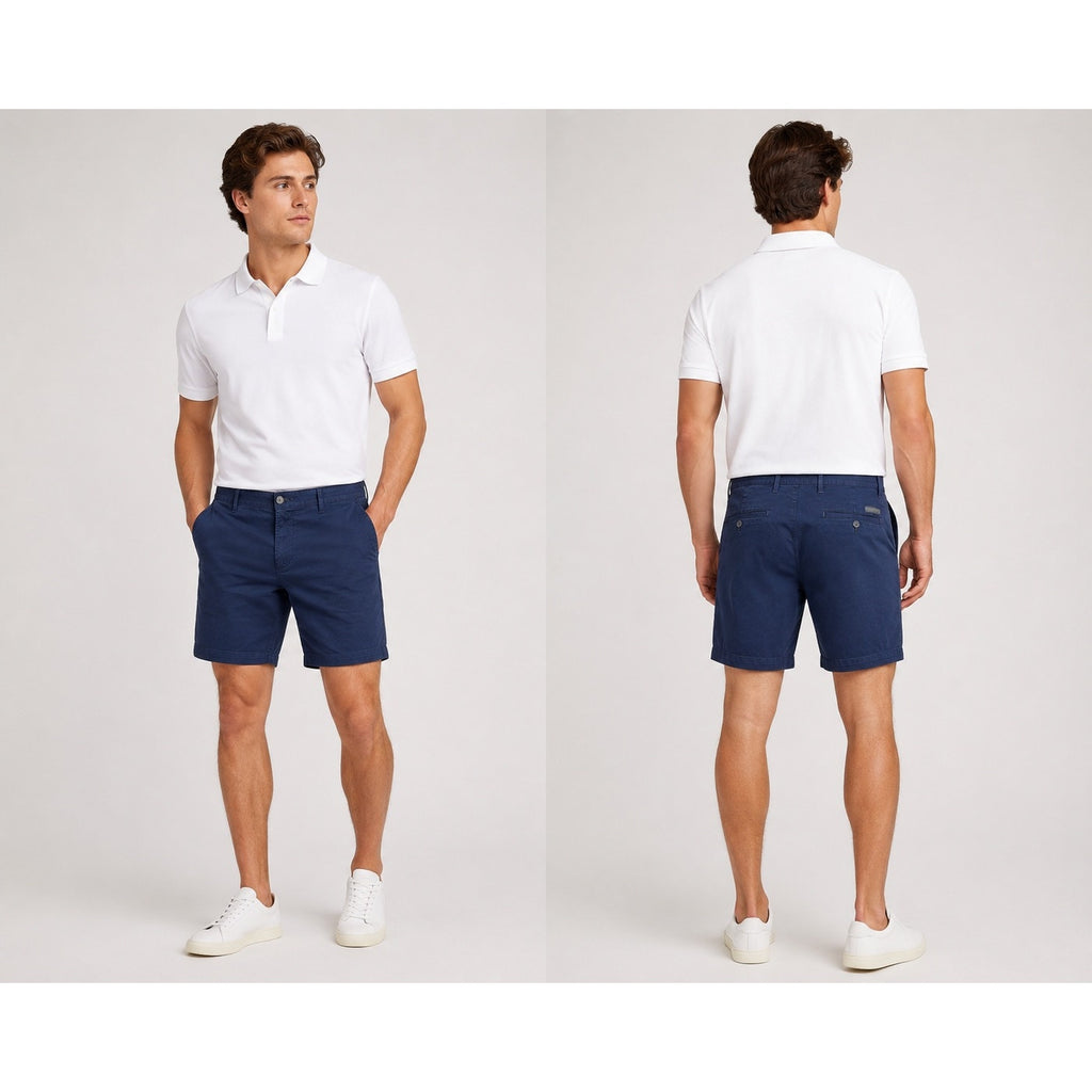 Adriano Goldschmied The Wanderer Chino Shorts in Navy — Size 40R // Preowned