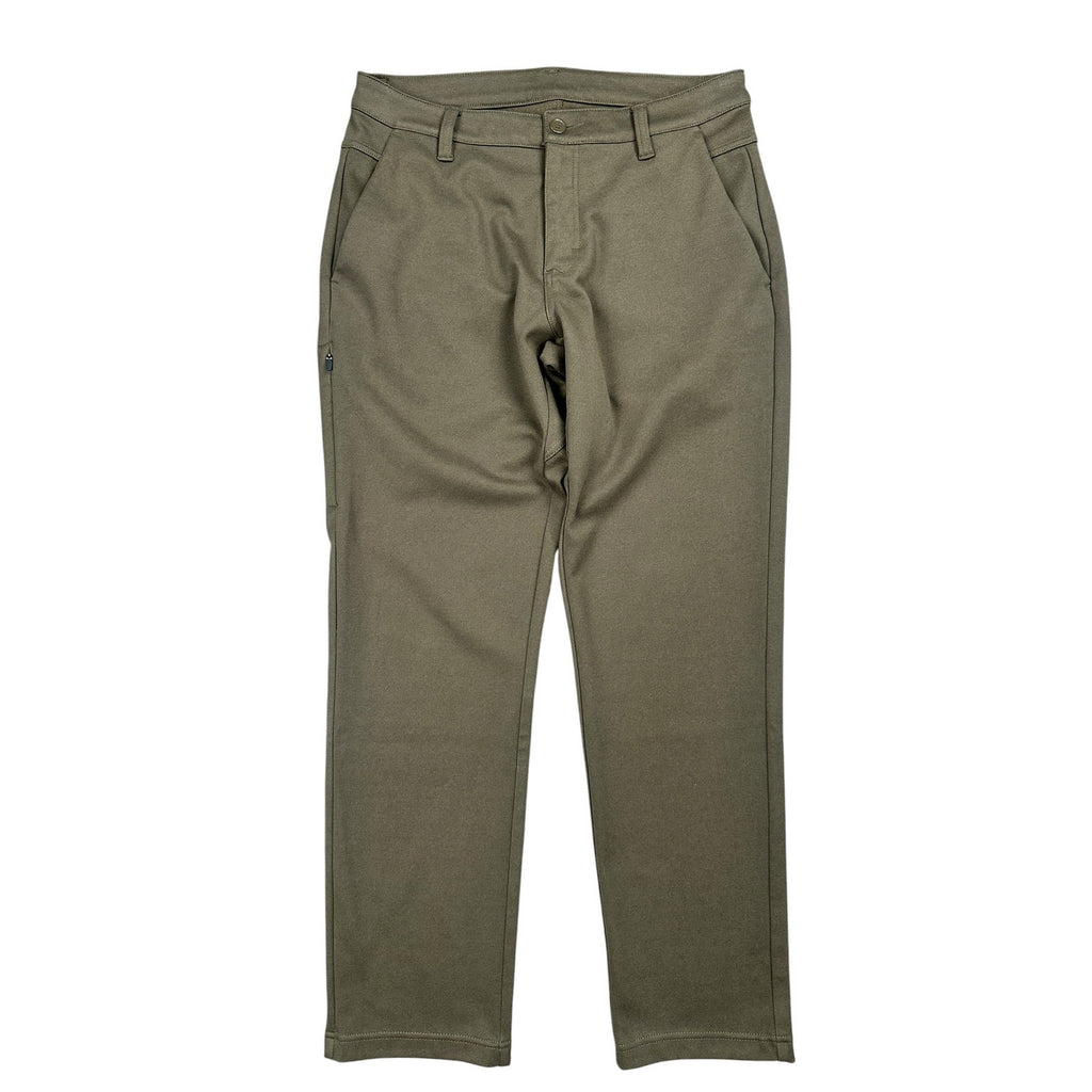 BYLT Coastal Straight Stretch Performance Trouser Pants in Dark Taupe — Size 32 // Preowned