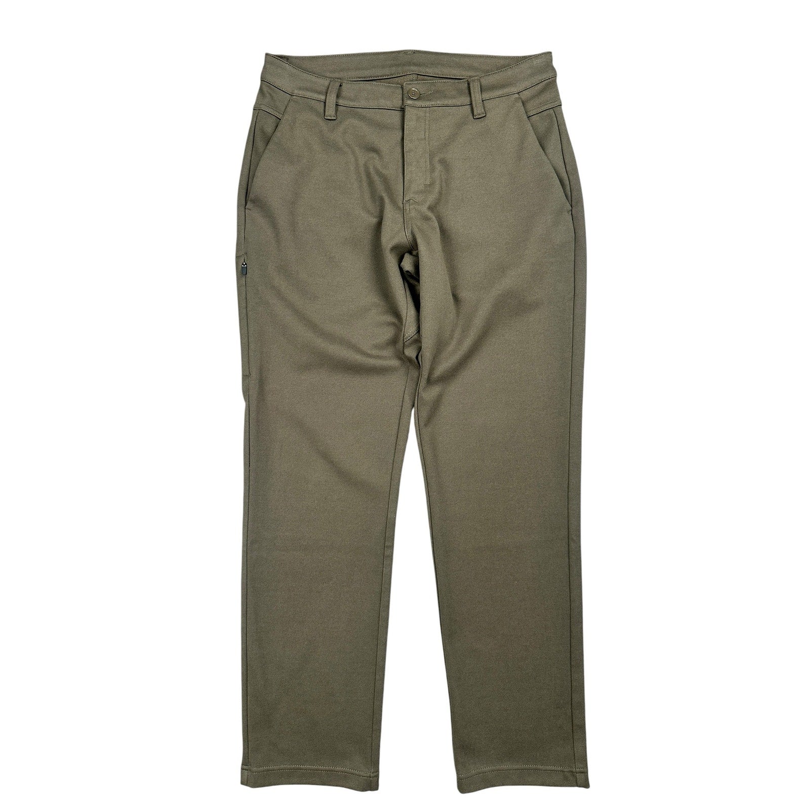 BYLT Coastal Straight Stretch Performance Trouser Pants in Dark Taupe — Size 32 // Preowned