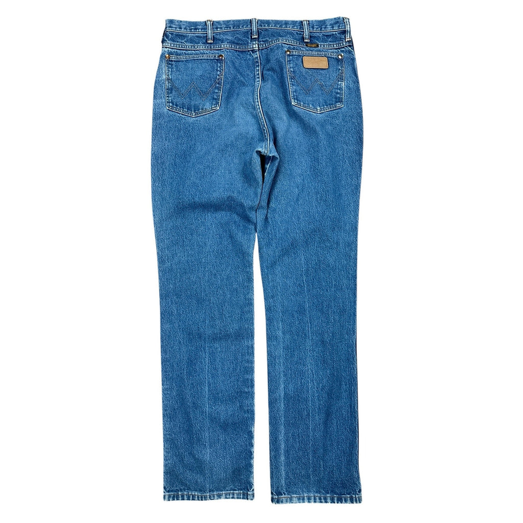 Wrangler Made in USA Cowboy Cut Slim Fit Prewashed Jeans in Blue — Size 39x36 // Preowned