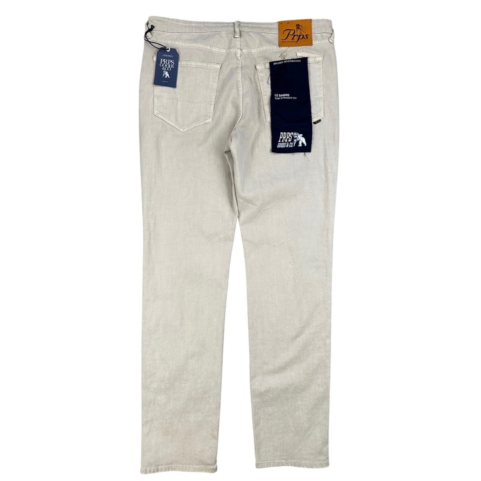 PRPS Le Sabre Beige Slim Straight Jeans - 38